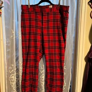 GAP Red Plaid Women’s  Dress Pants